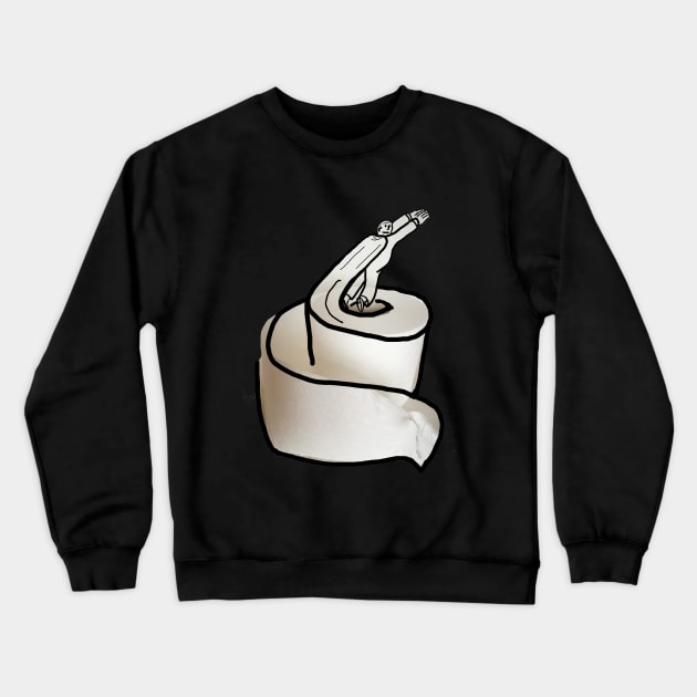 Paper Hero Crewneck Sweatshirt by Mikbulp